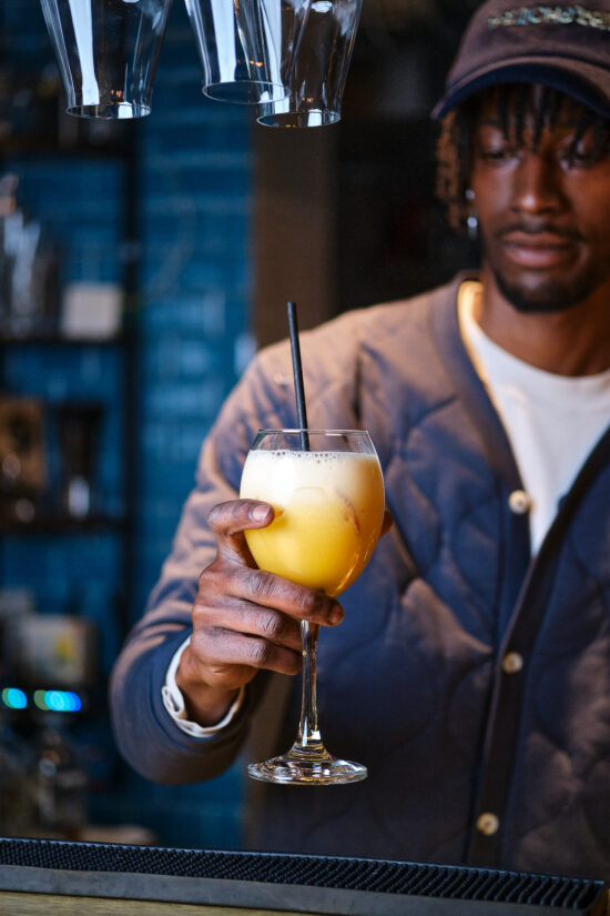 Cocktail au Binchotan.
